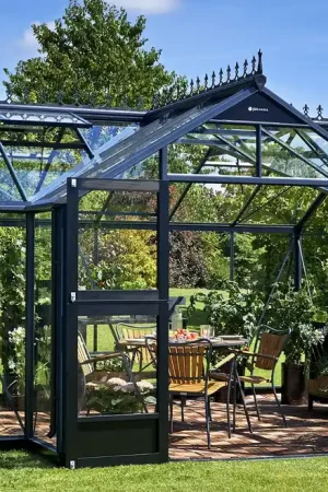 Dagaanbieding Royal Well Tuinkas Orangeri 15,1 439 x 368 cm Antraciet